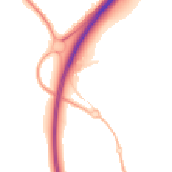 Night-time road noise heatmap for NG24 3FP