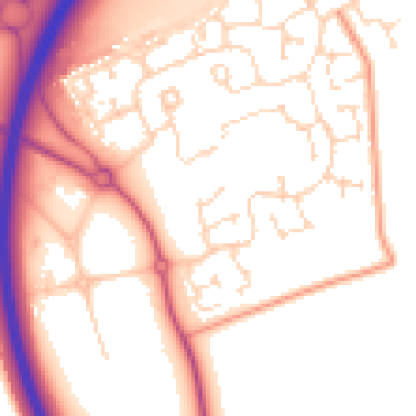 Daytime road noise heatmap for NG24 3GE