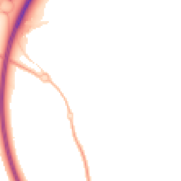 Night-time road noise heatmap for NG24 3GE