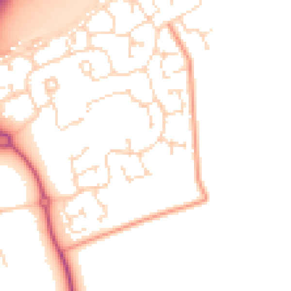 Daytime road noise heatmap for NG24 3GH