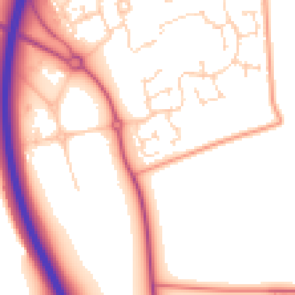 Daytime road noise heatmap for NG24 3GJ