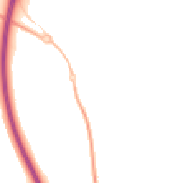 Night-time road noise heatmap for NG24 3GJ