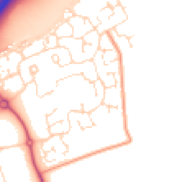Daytime road noise heatmap for NG24 3GP