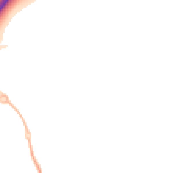 Night-time road noise heatmap for NG24 3GP