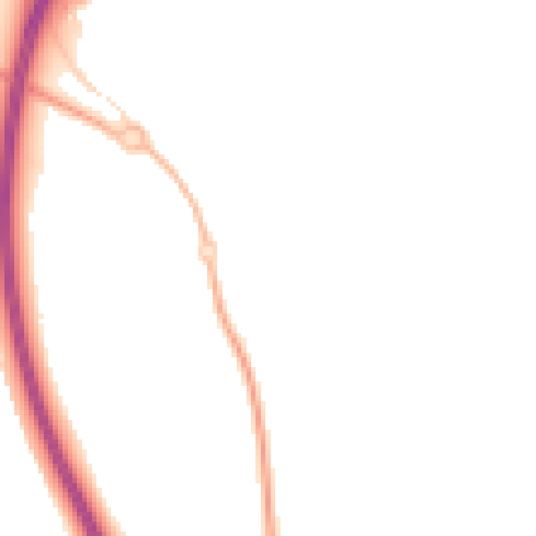 Night-time road noise heatmap for NG24 3GW