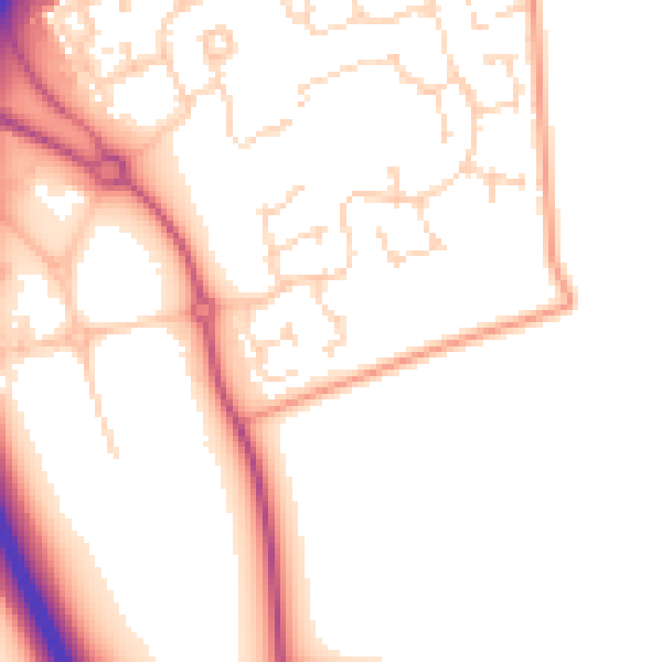 Daytime road noise heatmap for NG24 3GX