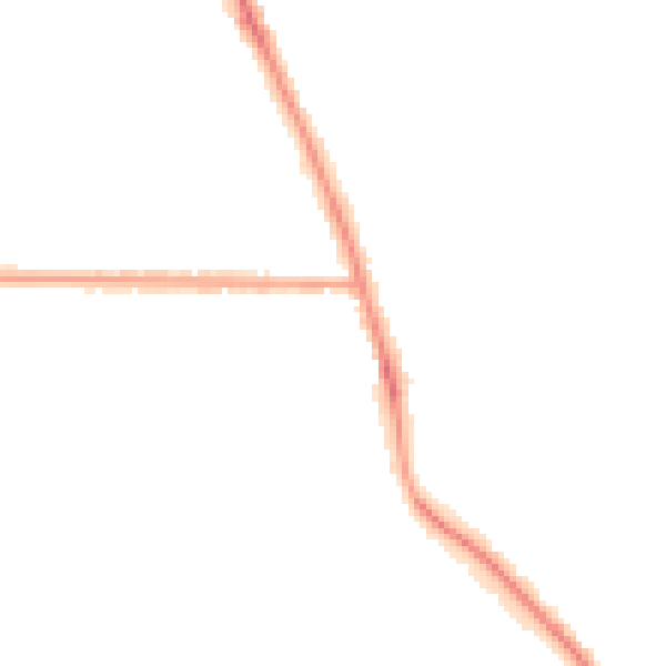 Night-time road noise heatmap for NG24 3HE