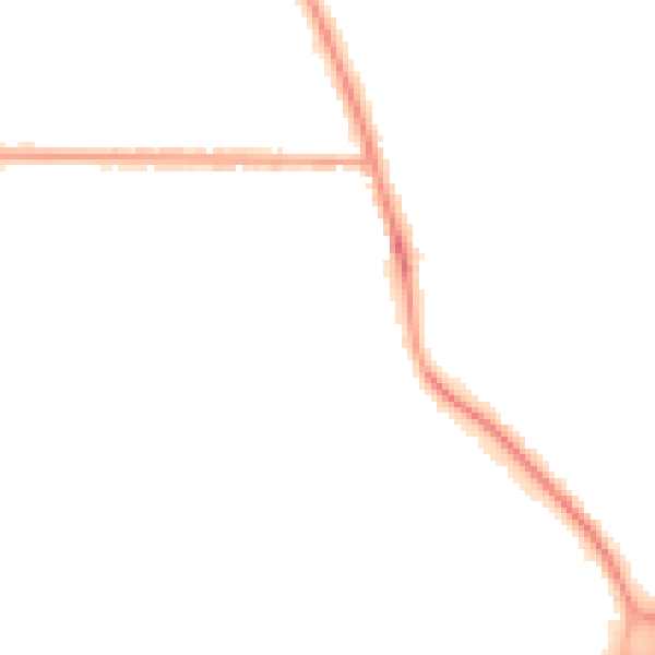 Night-time road noise heatmap for NG24 3HH