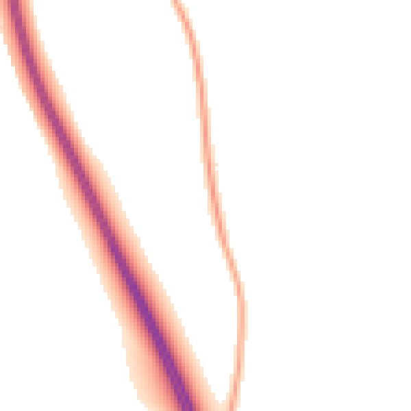 Night-time road noise heatmap for NG24 3JW