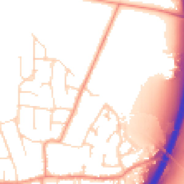 Daytime road noise heatmap for NG24 3LD