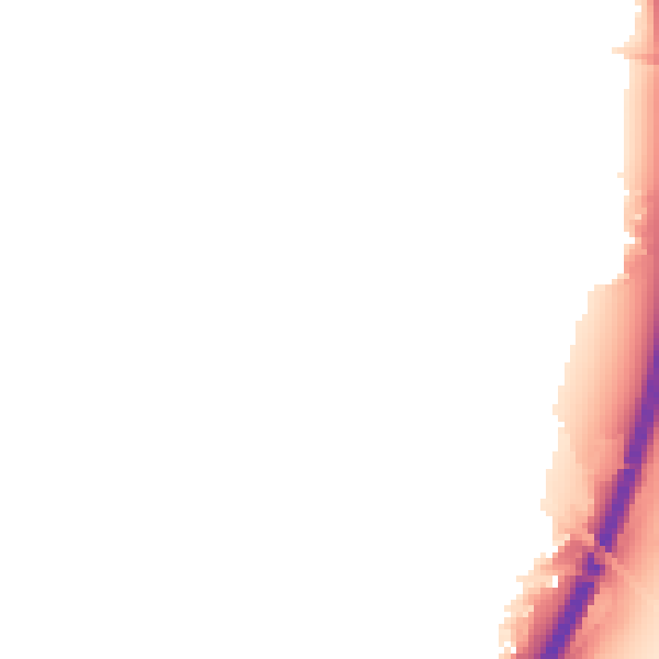 Night-time road noise heatmap for NG24 3LD