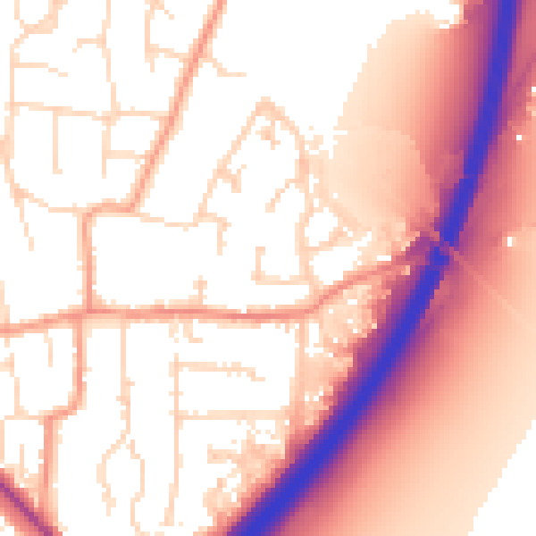 Daytime road noise heatmap for NG24 3PE