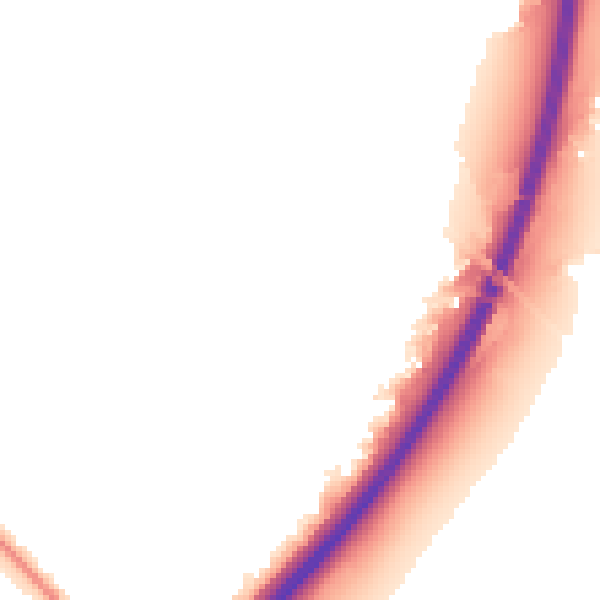Night-time road noise heatmap for NG24 3PE