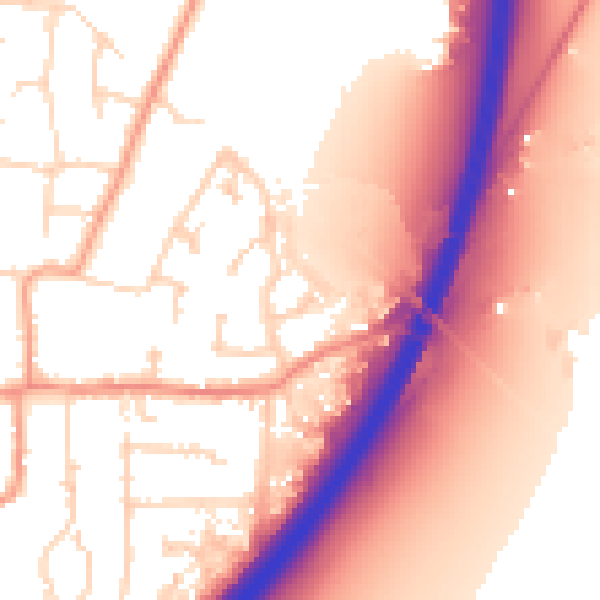 Daytime road noise heatmap for NG24 3PF