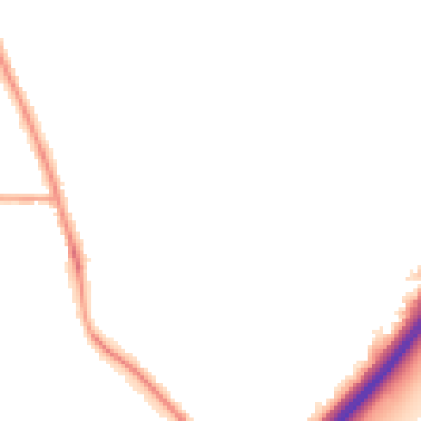Night-time road noise heatmap for NG24 3PT