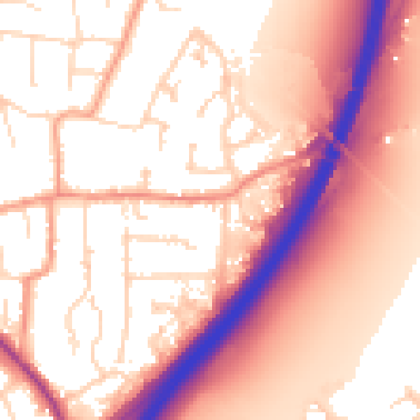 Daytime road noise heatmap for NG24 3QD