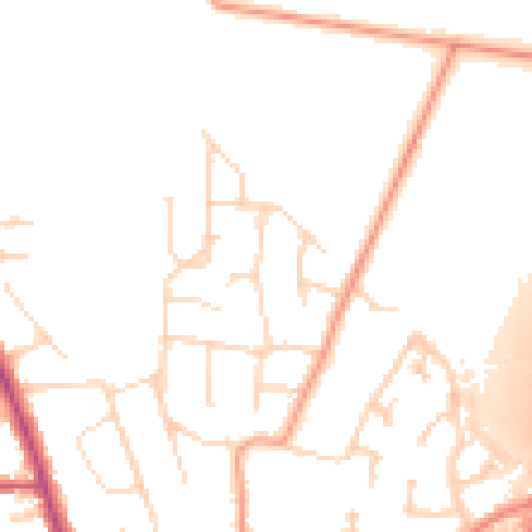 Daytime road noise heatmap for NG24 3QU