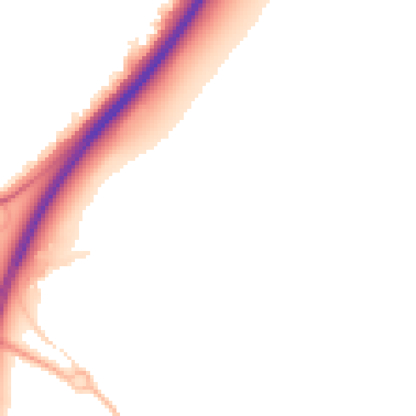 Night-time road noise heatmap for NG24 3RF