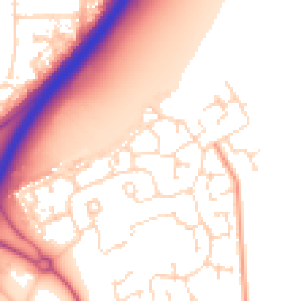 Daytime road noise heatmap for NG24 3RG