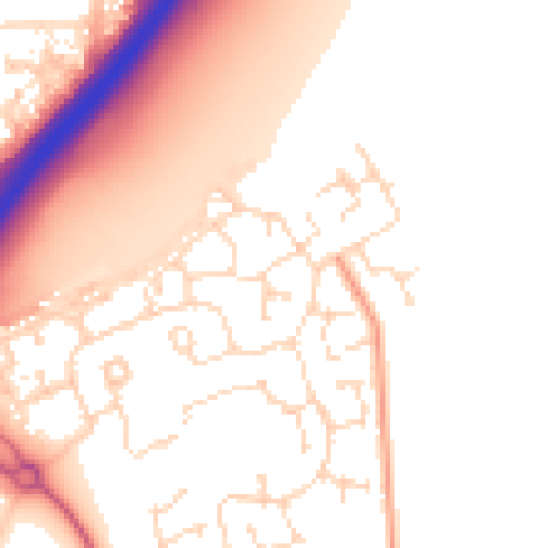 Daytime road noise heatmap for NG24 3RH