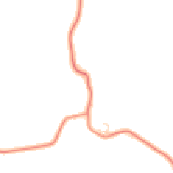 Daytime road noise heatmap for NG24 3RP