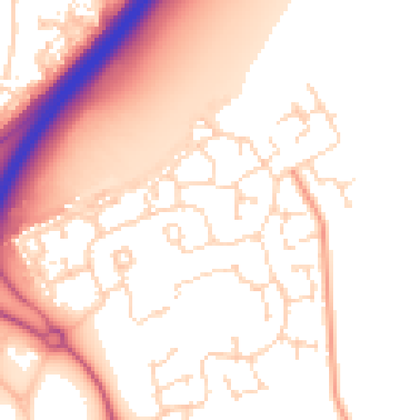 Daytime road noise heatmap for NG24 3RZ