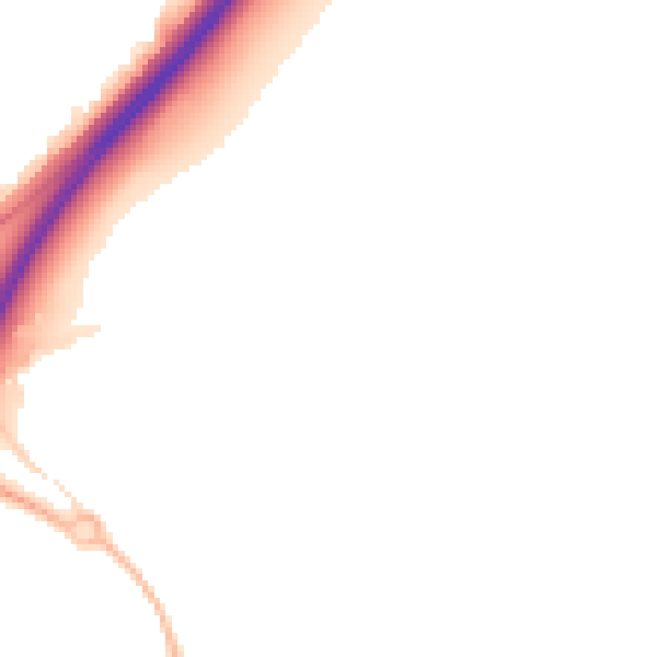 Night-time road noise heatmap for NG24 3RZ