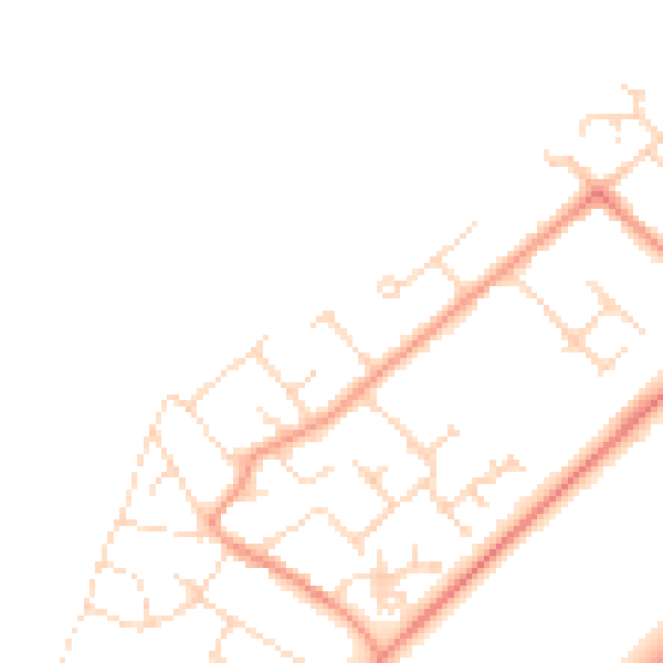 Daytime road noise heatmap for NG24 3TH