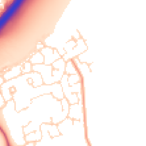 Daytime road noise heatmap for NG24 3UF