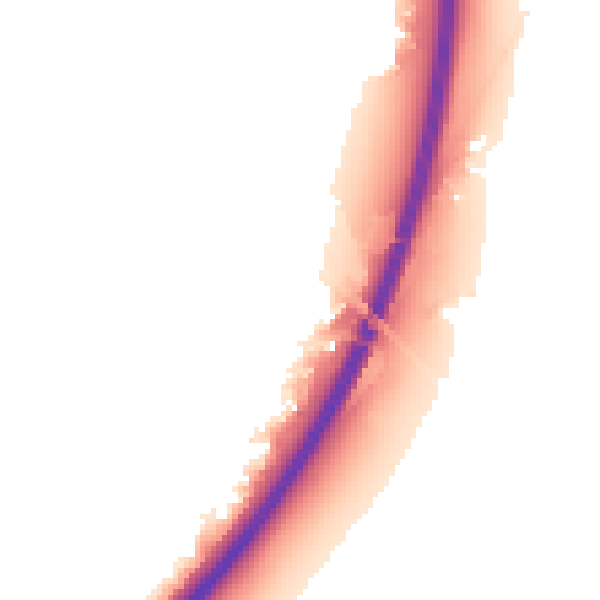Night-time road noise heatmap for NG24 3UQ