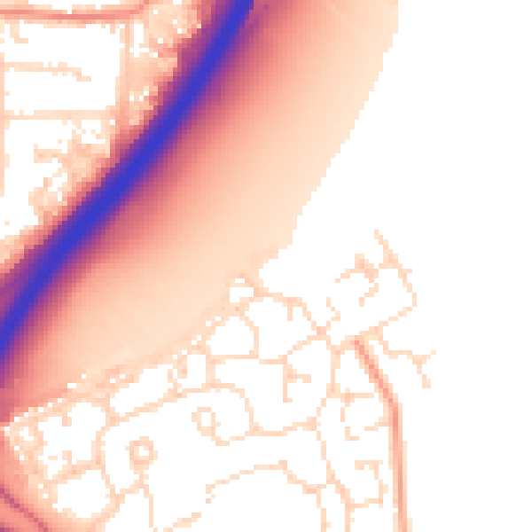 Daytime road noise heatmap for NG24 3WB