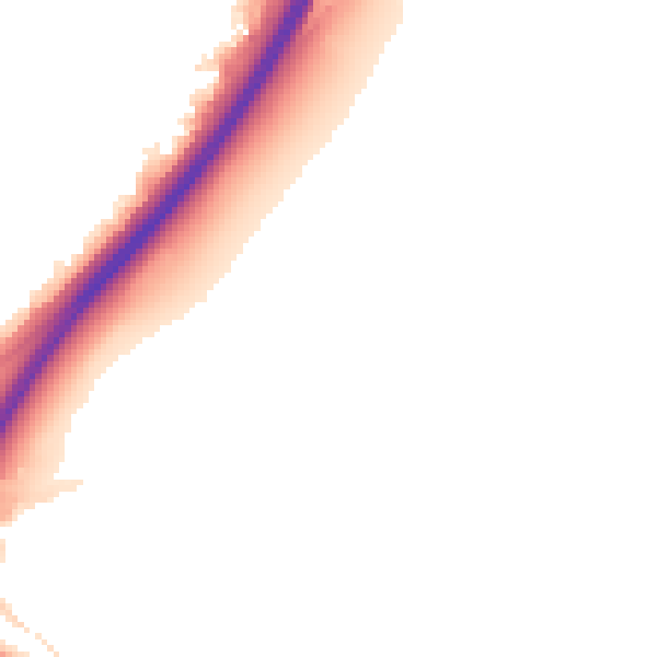 Night-time road noise heatmap for NG24 3WB