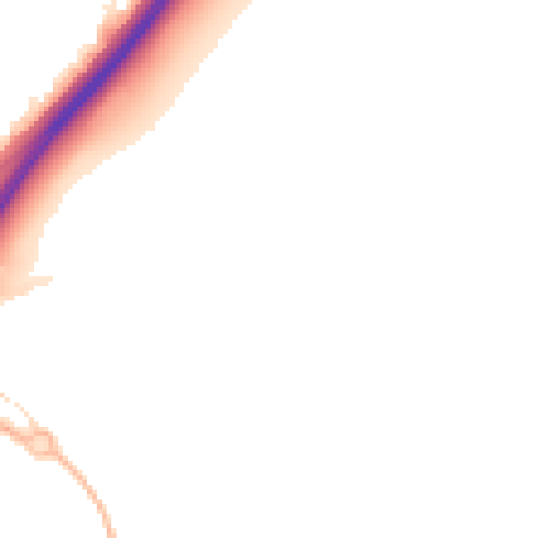 Night-time road noise heatmap for NG24 3WE