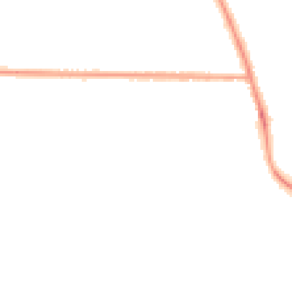 Night-time road noise heatmap for NG24 3WR