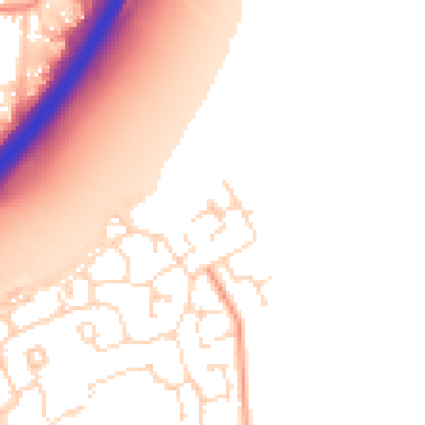 Daytime road noise heatmap for NG24 3XE