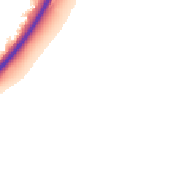 Night-time road noise heatmap for NG24 3XE