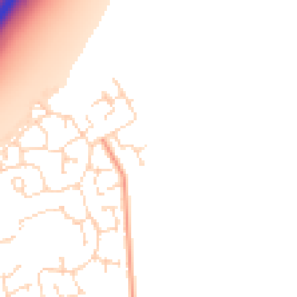 Daytime road noise heatmap for NG24 3XJ