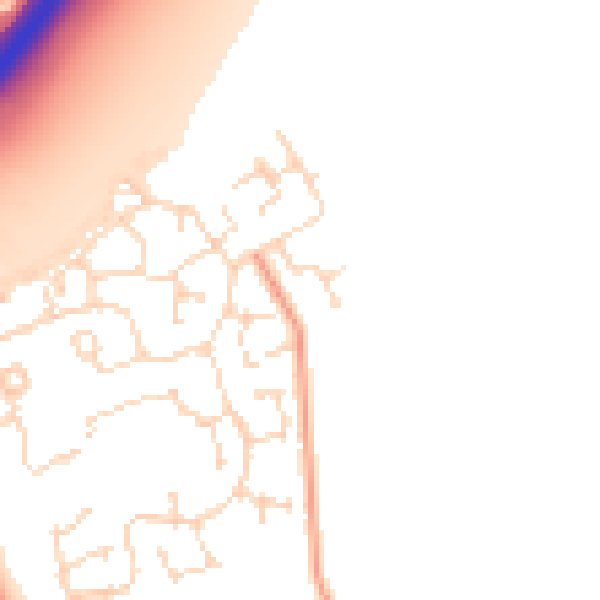 Daytime road noise heatmap for NG24 3XL