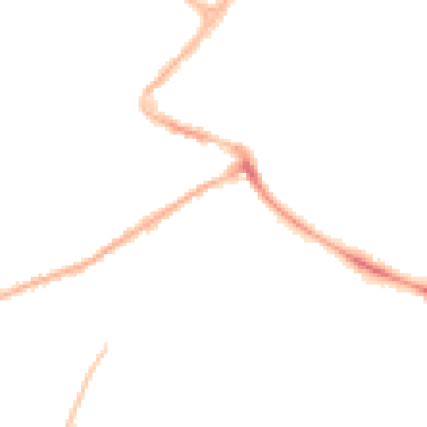 Night-time road noise heatmap for NG24 4BJ