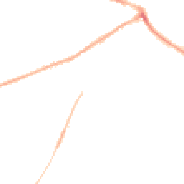 Night-time road noise heatmap for NG24 4EA