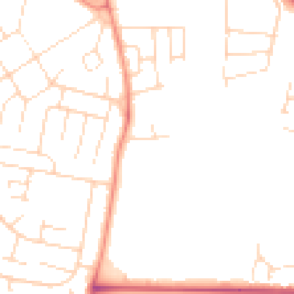 Daytime road noise heatmap for NG24 4FH