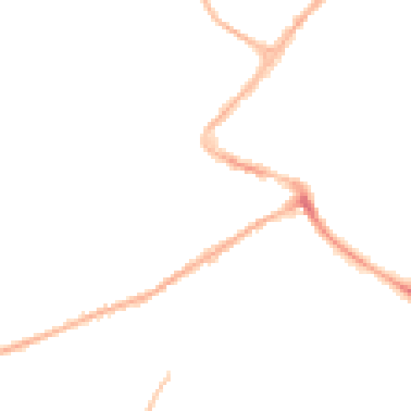 Night-time road noise heatmap for NG24 4FL