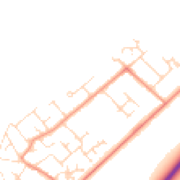 Daytime road noise heatmap for NG24 4TD