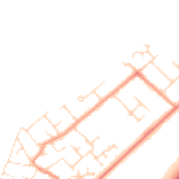 Daytime road noise heatmap for NG24 4TE