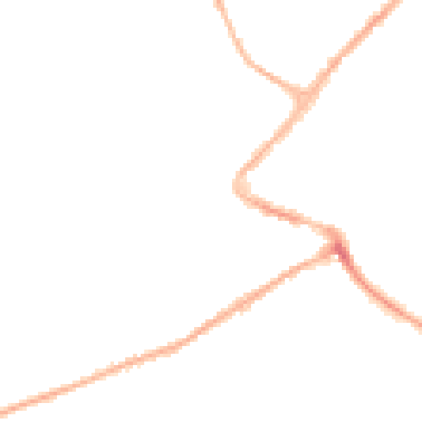 Night-time road noise heatmap for NG24 4TR