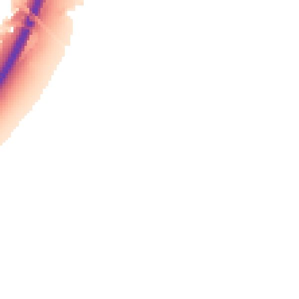 Night-time road noise heatmap for NG24 5AA