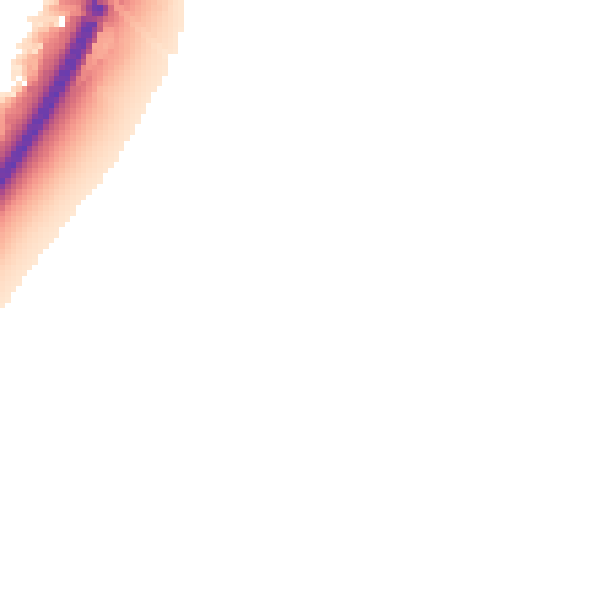 Night-time road noise heatmap for NG24 5AB