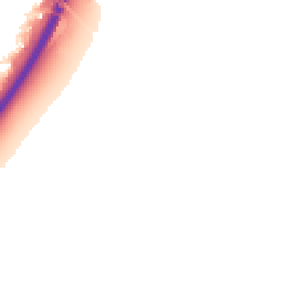 Night-time road noise heatmap for NG24 5AE