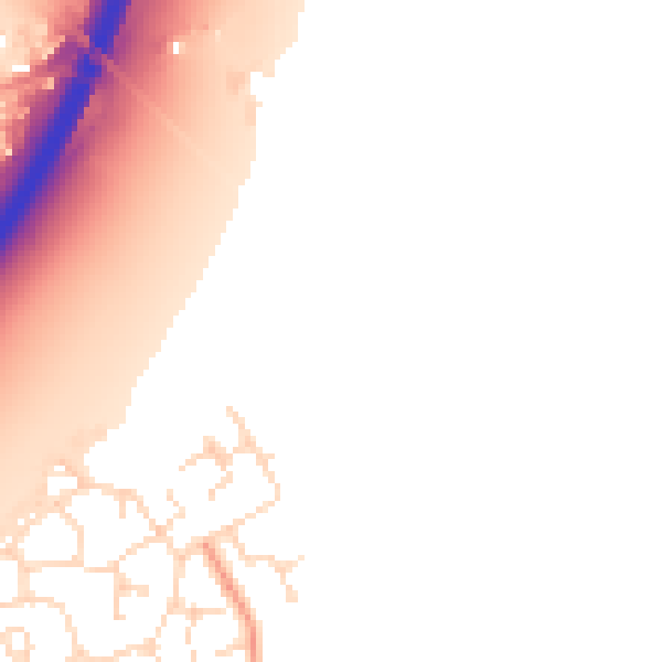 Daytime road noise heatmap for NG24 5AG
