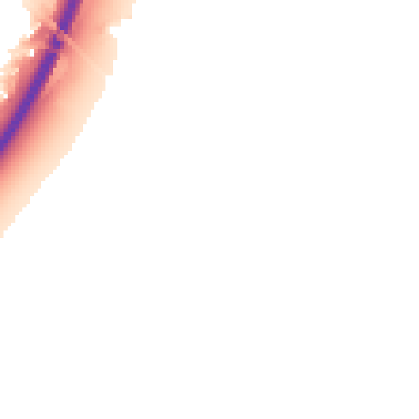 Night-time road noise heatmap for NG24 5AG